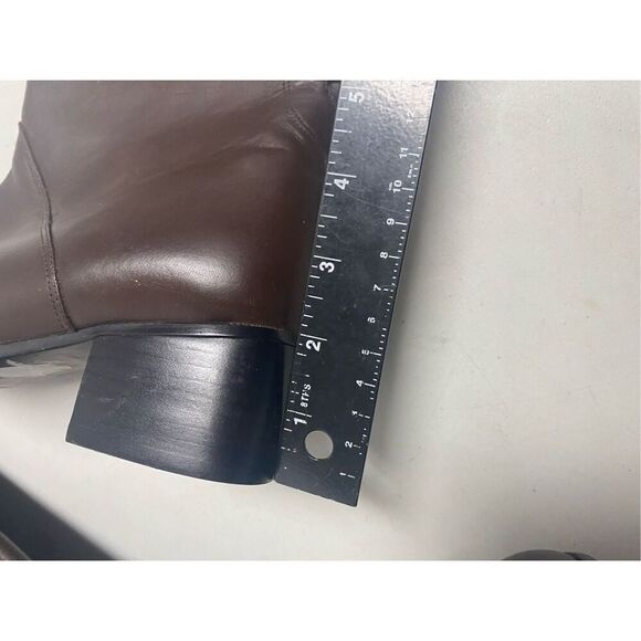 DAVID TATE Formula 16 Brown Boots 7 Wide Leather Upper 2 inch heel - Picture 5 of 11